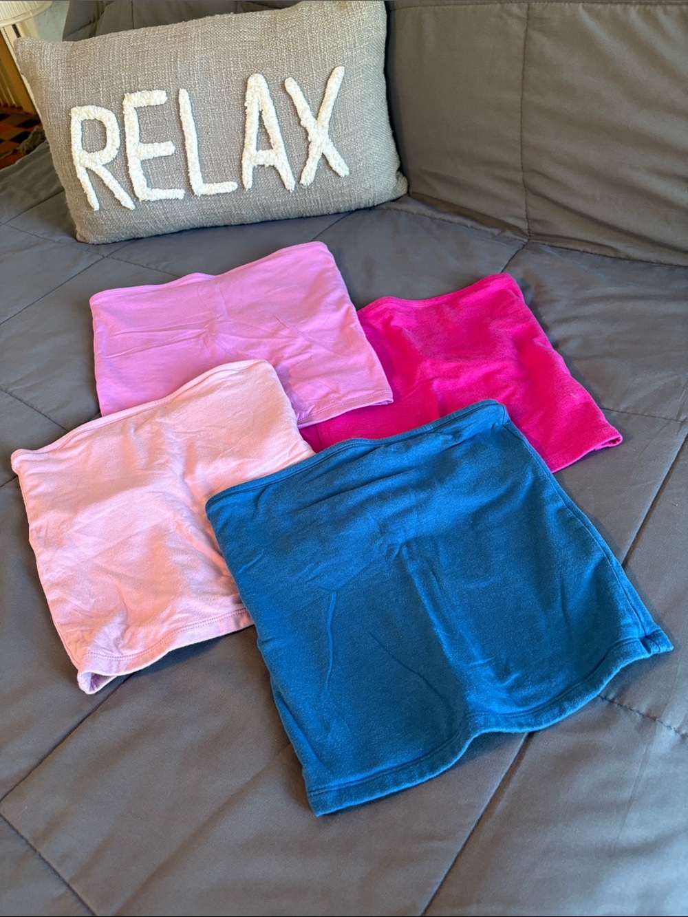 Women’s Bundle Multi-Color Tube Tops Pink, Hot Pink, Light Pink, Blue Old Navy S